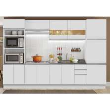 Cozinha Completa Madesa Roma 3 Gavetas 13 Portas (Sem Tampo e Pia) - Branco