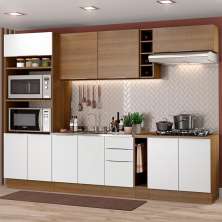 Cozinha Completa Madesa Stella 290001 com Armário e Balcão