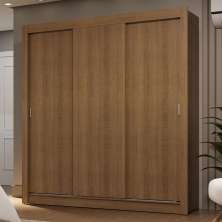 Guarda-Roupa Casal 3 Portas de Correr Rustic Sublime Madesa