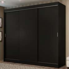 Guarda-Roupa Casal Madesa Kansas 3 Portas de Correr 3 Gavetas