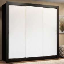 Guarda Roupa Casal Madesa Lyon 3 Portas de Correr 2 Gavetas