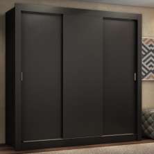 Guarda Roupa Casal Madesa Lyon Plus 3 Portas de Correr 4 Gavetas