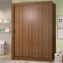 Guarda-Roupa Infantil Madesa Theo 2 Portas de Correr 4 Gavetas - Rustic