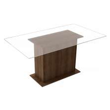 Mesa Madesa com Tampo de Vidro 5251A