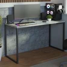 Mesa de Escritório Industrial Cinza 120cm Mood Madesa