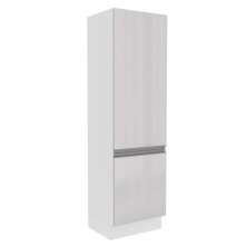 Paneleiro Armário de Cozinha 100% MDF 60 cm 2 Portas Portas Branco Brilho Acordes Madesa