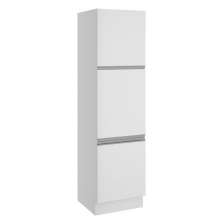 Paneleiro Armário de Cozinha 60 cm 3 Portas Branco Glamy Madesa