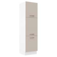 Paneleiro Armário de Cozinha 60 cm 3 Portas Branco/Crema Agata Madesa