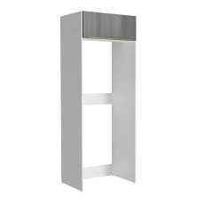 Porta Geladeira Madesa Lux 1 Porta Basculante - Branco/Cinza