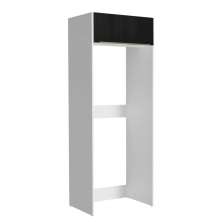 Porta Geladeira Madesa Lux 1 Porta Basculante - Branco/Preto