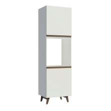 Torre-Quente Armário de Cozinha 60 cm 2 Portas Branco Reims Madesa