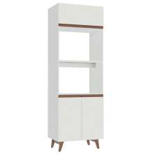 Torre Quente Armário de Cozinha 70 cm 3 Portas Branco Reims Madesa