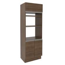 Torre Quente Armário de Cozinha 70 cm 3 Portas Rustic Glamy Madesa