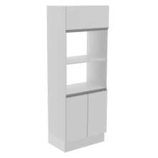 Torre Quente Armário de Cozinha Para 2 Fornos 100% MDF Branco Smart Madesa