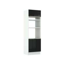 Torre Quente Madesa Lux 70 cm 3 Portas - Branco/Preto