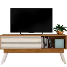 Bancada Para TV 65 Polegadas 5061 Naturale Off White Madetec