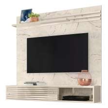 Bancada Suspensa Para TV 55 Polegadas 2811 Calacata Off White Madetec
