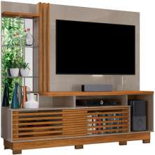Estante Home Theater c/ Pés para Tv 60 Polegadas Paula Fendi/Naturale