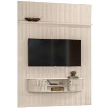 Home Suspenso para Tv 65 Polegadas 2 Portas New Cassino Calacata/Off White