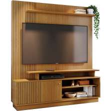 Home Theater para Tv de 65" Porta de Correr Hades Cumaru