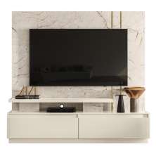 Home para TVs 75" com 2 Gavetas Richmond Calacata Off White