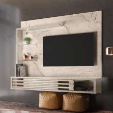 Home para TVs até 50 Polegadas Suspenso Hugo Calacata Off-White