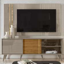 Rack Com Painel Para TV 65 Polegadas 7131 Fendi Naturale Madetec