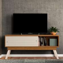 Rack para TV Vintage Terry 1.5 Naturale Off White