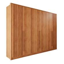 Guarda Roupas Casal 100% Mdf 6 Portas 5 Gavetas Moscou Ripado - Mais Móveis  Cinamomo