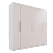 Guarda-roupa Casal 6 Portas 3 Gavetas Espanha - Mais Móveis  Neve