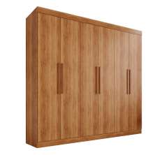 Guarda-roupa Casal 6 Portas 4 Gavetas Roma - Mais Móveis  Cinamomo