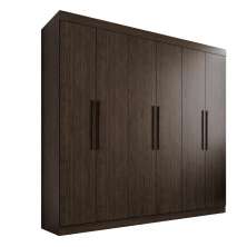 Guarda-roupa Casal 6 Portas 4 Gavetas Roma - Mais Móveis  New Canion
