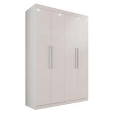 Guarda-roupa Solteiro 4 Portas 3 Gavetas Espanha - Mais Móveis  Neve