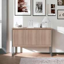 Aparador Buffet com 3 Portas Bari Montana Preto