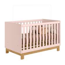 Berço Multifuncional Toledo Rosa Acetinado 