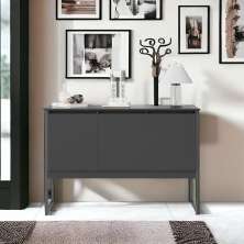 Buffet Aparador com 3 Portas Miami Preto Onix