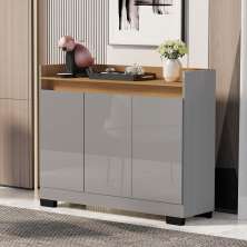 Buffet com 3 Portas Oklahoma Ônix Mel