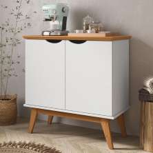 Buffet com Portas Congonhas Branco Acetinado 