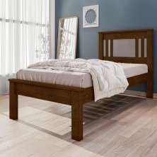 Cama de Solteiro Flex Com Colchão Maricá Malbec Off White