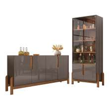 Conjunto Buffet e Cristaleira Drave