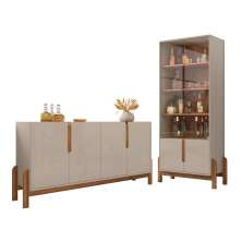 Conjunto Buffet e Cristaleira Drave