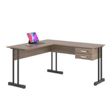 Escrivaninha Para Computador L Com 2 Gavetas Range - Affara