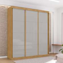 Guarda Roupa 3 Gavetas e 3 Portas Ipira Naturalle Off White