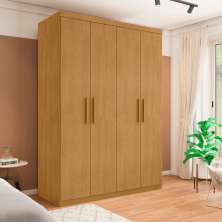 Guarda Roupa 3 Gavetas e 4 Portas Caxias Naturalle
