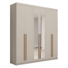 Guarda Roupa 6 Portas com Espelhos Argentina Fendi