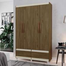 Guarda-Roupa com 2 Gavetas Kawasaki Freijó