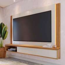 Home Suspenso Para TV 65 Polegadas Salem Off White Freijo