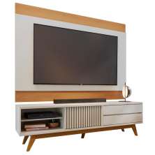 Jogo Painel e Bancada Cleveland Off White Freijo