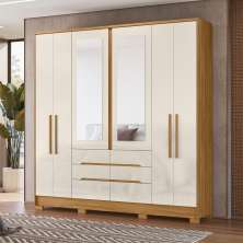 Jogo Roupeiro e Comoda Florence Freijo Off White