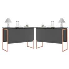 Jogo de Buffets Modernos Verona Preto Cobre